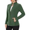 WOWENY Giacca in Pile da Donna per Esterni, Felpa Foderata Calda con Colletto rialzato e Giacca in Pile con Zip Intera Leggera antistatica per l'inverno, la Corsa, l'escursionismo e Il Tempo Libero