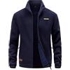 CoXuantion Giacca in Pile invernale Uomo con Cerniera Stand-up Collare Giacche All'aperto Caldo Casual Sport Giacca Con Multitasche Escursionismo Cappotto maniche lunghe