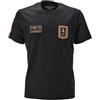 Aeronautica Militare T-Shirt Uomo TS2544 34300 Tshirt Manica Corta Jet Black con Patch Frecce Tricolori