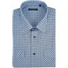 SEA BARRIER Camicia Uomo Manica Corta con Taschino Classica Cotone a Quadri M L XL XXL 3XL (XXXL - 551)