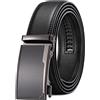 SENDEFN Cintura Uomo Pelle, Cintura Uomo con Cricchetto Automatica, Larghezza 50 mm, Trim Regolabile, Cinture da Uomo Adatto per Abbigliamento da Lavoro e Casual con Confezione Regalo