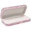 JSCARLIFE Custodia per occhiali da vista, con strass di cristallo di strass, custodia protettiva per occhiali da sole e occhiali da sole, rosa, Etichettalia unica