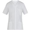 GIBLOR'S Casacca Health&Care 100% Cotone Franco, Manica Corta, Abbottonatura a Pressione, Colore Bianco (S, Bianco)