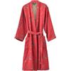 PRINCESS BRIDE Garza di cotone jacquard giapponese Yukata morbida camicia da notte accappatoio camicia da notte traspirante pigiama set per le donne, Cintura rossa, XXL
