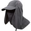 AMOMYDOG Cappello Pescatore, Protezione UV UPF 50+ Cappello Sole con Staccabile Patta del Collo e Copertura del Viso, Cappello Estivo Berretto Unisex per Pesca Escursionismo Giardinaggio