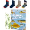 soxo Regalo Pescatore - Calze Uomo & Tazza Per Amanti Della Pesca 35-45