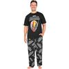 Marvel Deadpool And Wolverine Pigiama Uomo, Abbigliamento da Casa - Regalo Uomo e Adolescente (Wolverine Deadpool Nero, XL)