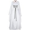 Generico Vestito Gotico Medievale Donna Elegante con Cinturino Vestiti Eleganti Cerimonia Curvy Costume da Dama Dell'80 Vestito Carnevale Veneziano Principessa Abito Capodanno Abiti Strega per Sera Feste