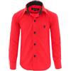 GILLSONZ A7vDa 86Bis158 - Camicia per bambini a maniche lunghe facile da stirare 10 colori Colore: rosa. cm
