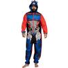 Transformers Pigiama Intero Uomo | Optimus Prime Pigiama in Pile Uomo | Pigiamone Interi Adulto