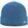 Melegari Berretto di Maglia con Risvolto | Beanie Sirmione | Misto Lana, Viscosa, Poliammide e Cashmere | manifattura Italiana | Unisex (IT, Numero, 54, 61, Blu Petrolio)