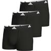 adidas Multipack Trunk (3pk) Boxer a Pantaloncino, Nero, S Uomo