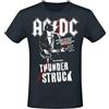AC/DC Thunderstruck Uomo T-Shirt Nero 100% Cotone Regular