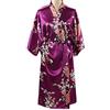 Max Hsuan Abito da donna in raso kimono largo taglia 36-52, viola., 50-52