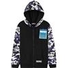 Fortnite Felpa Bambino Felpe con Cappuccio Giubbotto Ragazzo Felpa con Zip Morbido e Confortevole Vestiti Bambini Idea Regalo (14-15 Anni, Nero/Camo)