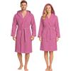 Nada Home Accappatoio Nido d'Ape Unisex in cotone Uomo Donna con Cappuccio, Cintura e Tasche - Leggero, Assorbente, Traspirante - Ideale per Casa, Piscina, Palestra, SPA e Viaggi