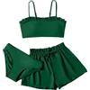 JokeLomple Costume Bagno per Ragazze - Costume Intero Carino Ragazza 3 Pezzi Bikini Tuta Estate Spiaggia Bambini Nuoto Costume Spiaggia Crop Top + Pantaloncini 1/2/3-Pezzi Beachwear Tankini con Gonna Bagno