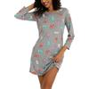ENJOYNIGHT Camicia da notte da donna, a maniche lunghe, in cotone, camicia | Classico girocollo, camicia da notte con stampa di cartoni animati, taglio ampio, materiale leggero