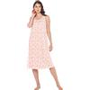 Leo Corsetteria Camicia da Notte Classica Cotone Maglina Jersey Senza Maniche Marca Linclalor Taglia 54 Colore Rosa 3287