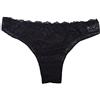 Cotonella Confezione da 8 Pezzi - Slip Donna Brasiliano Cotone BIELASTICO E Pizzo. Disponibile nei Colori Solo Bianco, Solo Nero e Assortito (Bianco e Nero) (2 /S EU38, Nero)