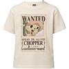 One Piece T Shirt Bambino e Ragazzo Chopper Wanted Poster - Maglietta Ufficiale Anime in Cotone - Ricompensa di 1.000 Milioni Berry - Maglia Idea Regalo Bambini 5-6 Anni