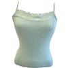 JADEA Canotta Donna Top con Pizzo Spalla Stretta in Cashmere Art. 4708 (IT, Testo, S, Regular, Regular, Acquamarina)