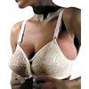 GIOS 1 Pezzo Reggiseno Donna 112 in Pizzo con Apertura Frontale - Senza Ferretto Coppa B. Bianco 6B