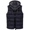 Kobilee Gilet Smanicato Uomo 100 Grammi Imbottita Gilet Corto Invernale 4Xl Piumino Smanicato Leggero Cotone Giacca Senza Maniche Firmato Giubbino Giubbotto Smanicato con Cappuccio