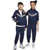 NIKE -Tuta Completa -Felpa con Cappuccio -Tasche A Marsupio -Pantalone con GIROVITA Elasticizzato -Logo Blu U90 5-6 Anni