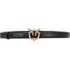 Pinko Cintura Donna Love Berry Simply Belt H2 Fibbia Oro Colore Nero Taglia XS