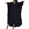YouKD Abito estivo da donna con motivo floreale, ampio, stile bohémien, copricostume da spiaggia, taglie forti, G Black, Etichettalia unica