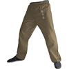 TAO TA0 Pantaloni Kung Fu Pantalone Nero da Arti Marziali Kimono per Uomini e Donne 100% Cotone