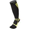 TOETOE Sports - Calze a compressione al ginocchio, con punta alta, taglia 44-47, nero e verde