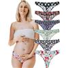 KUKU PANDA Senza Cuciture Perizoma da Donna in Nylon Mutandine Premaman Sexy Mutande Pacco da 6 (Multicolore, Small)