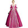 Duohropke Abbigliamento Medievale da Donna, Principessa Abiti da Rinascimento, Vestito Barocco Rococò, Abito da Sera Lungo, Elegante Abito Gotico, Costume da Principessa Vittoriana, Abito per