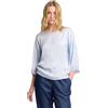 Kocca - Blusa a Maniche Lunghe in Viscosa Donna, Tinta Unita, Girocollo,Colore: Azzurro Polvere, Modello: P26PBL8416ABUN0000, Taglia: M