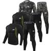 MEETYOO Intimo Termico Uomo a Manica Lunga Set Top e Pantalone per Inverno, Traspirante e Anti-umidità per Sport Invernali, Caccia, Sci