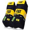 CAT 10 paia di calzini CATERPILLAR BUSINESS da donna e da uomo, senza gomma, con comfort e punta confortevole, in taglie 35-38, 39-42, 43-46, 47-50, 10 paia di colore nero, 39-42