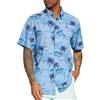 Bassdash Camicia da Pesca da Uomo Camicia Casual Estiva Camicia Hawaiana UPF 50+ Manica Corta abbottonata Fiori per Escursioni all'aperto e Campeggio