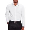 COOFANDY Camicia da Uomo a Maniche Lunghe in Cotone Anti-Piega Regular Fit per Business e Tempo Libero Bianco S