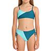 Generico Costumi Bambina Costume Mare Bambina Costume Neonato A Fascia Vita Alta Intero 8 Anni Abbigliamento Slip Bikini Ragazza 12 14 Due Pezzi Pannolino Bimba Interi 3 Tutina Anti UV Nuoto Set Bagno Verde