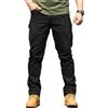 Lengender - Pantaloni cargo da uomo, multitasche, cerniera sottile, da combattimento, da lavoro, impermeabili, militari, tattici