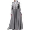 BOTCAM Abito Musulmano da Donna Con Hijab, Vestito da Preghiera Stampato Con Cappuccio, Abaya Islamico per Medio Oriente, Dubai, Turchia, Arabo, Caftano per Ramadan