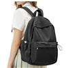 hapfoxx Zaini Scuola Superiore Ragazza Zaino per la Scuola Media Zaino Università Leggero Laptop Backpack Women Casual Daypack College Bag for Girls Zaini Adolescenti Quotidiano Zainetto,Nero