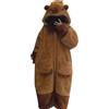 Generic 2025 Donne Plus Cute Robe Capybara Button Up Manica Lunga Inverno Caldo Con Cappuccio Indossabile Coperta Staccabile Tuta Da Donna Duds Robes