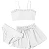 JokeLomple Costume Bagno per Ragazze - Costume Intero Carino Ragazza 3 Pezzi Bikini Tuta Estate Spiaggia Bambini Nuoto Costume Spiaggia Crop Top + Pantaloncini 1/2/3-Pezzi Beachwear Tankini con Gonna Bagno