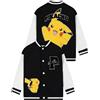 Pokémon Giacca Da Ragazzo, Giacca College Pikachu, Giaccas Bomber Da Ragazzo Pikachu, Nero 8-9 Anni