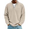 Generic DENGJIAMY Felpe da uomo in maglia classiche per attività all'aperto magliette taglie forti top autunnali alla moda camicie con colletto alla moda a maniche lunghe pullover con cerniera 1/4 per uomo