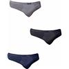 Nottingham 6 o 12 Slip Uomo 7000 Fianco Medio con Elastico Ribattuto in Cotone Mercerizzato