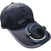 Generico Cappello con Ventola, Traspirante Ricaricabile Comodo Regolabile, Cappelli da Uomo per Esterno, per Spiaggia, Picnic, Campeggio, Escursioni, Ciclismo, Passeggiate